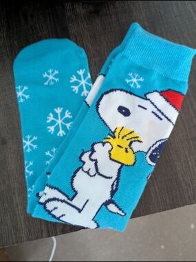Snoopy & Woodstock Holiday Crew Socks